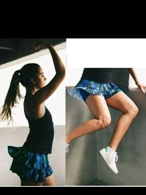Lucky In Love Multi Color Layered Ruffle Tennis Skirt Skorts Pickleball Skirts